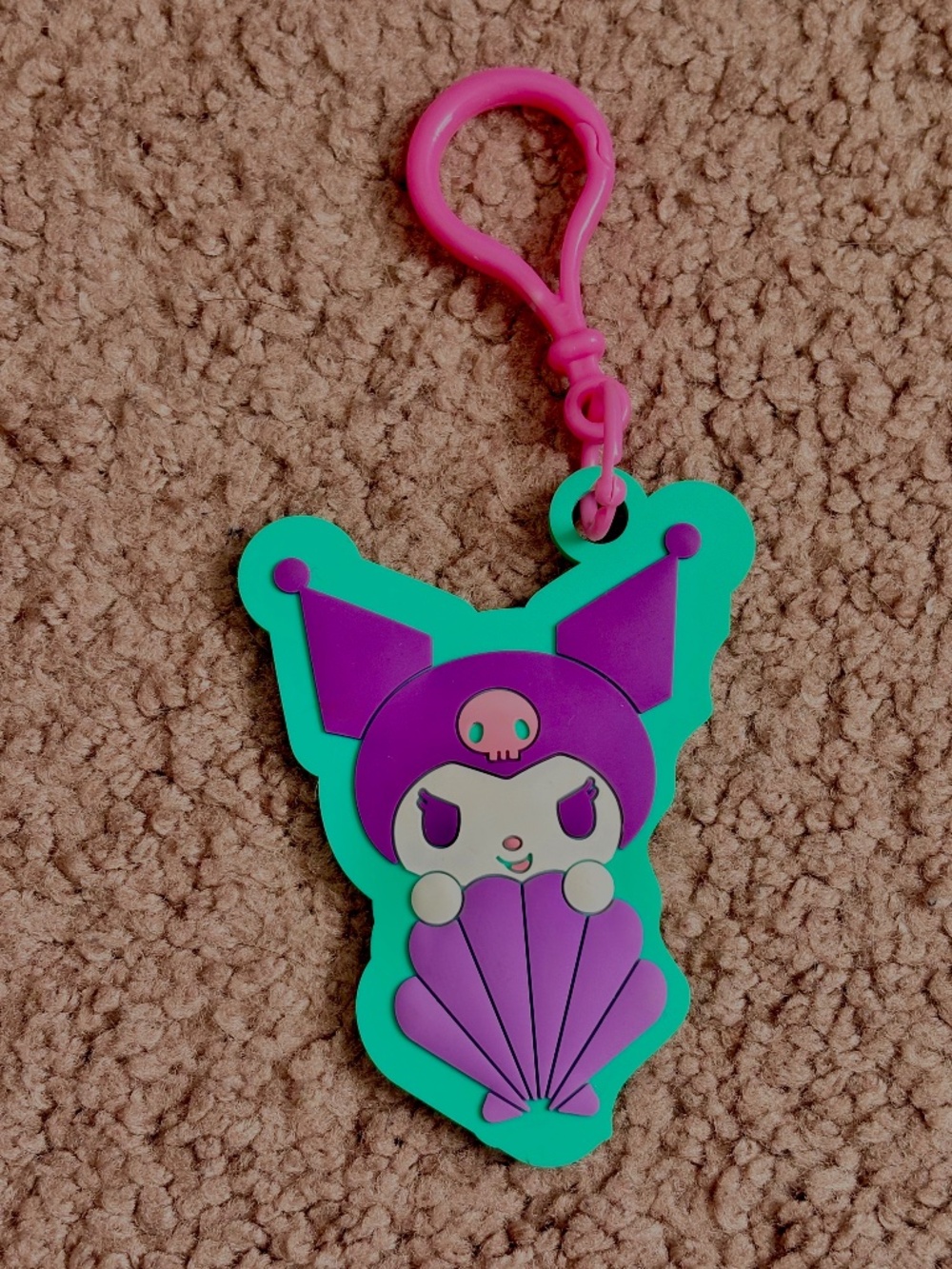 Sanrio Hello Kitty & Friends Kuromi Keychain Seashell Bag Charm Key Clip Kawaii